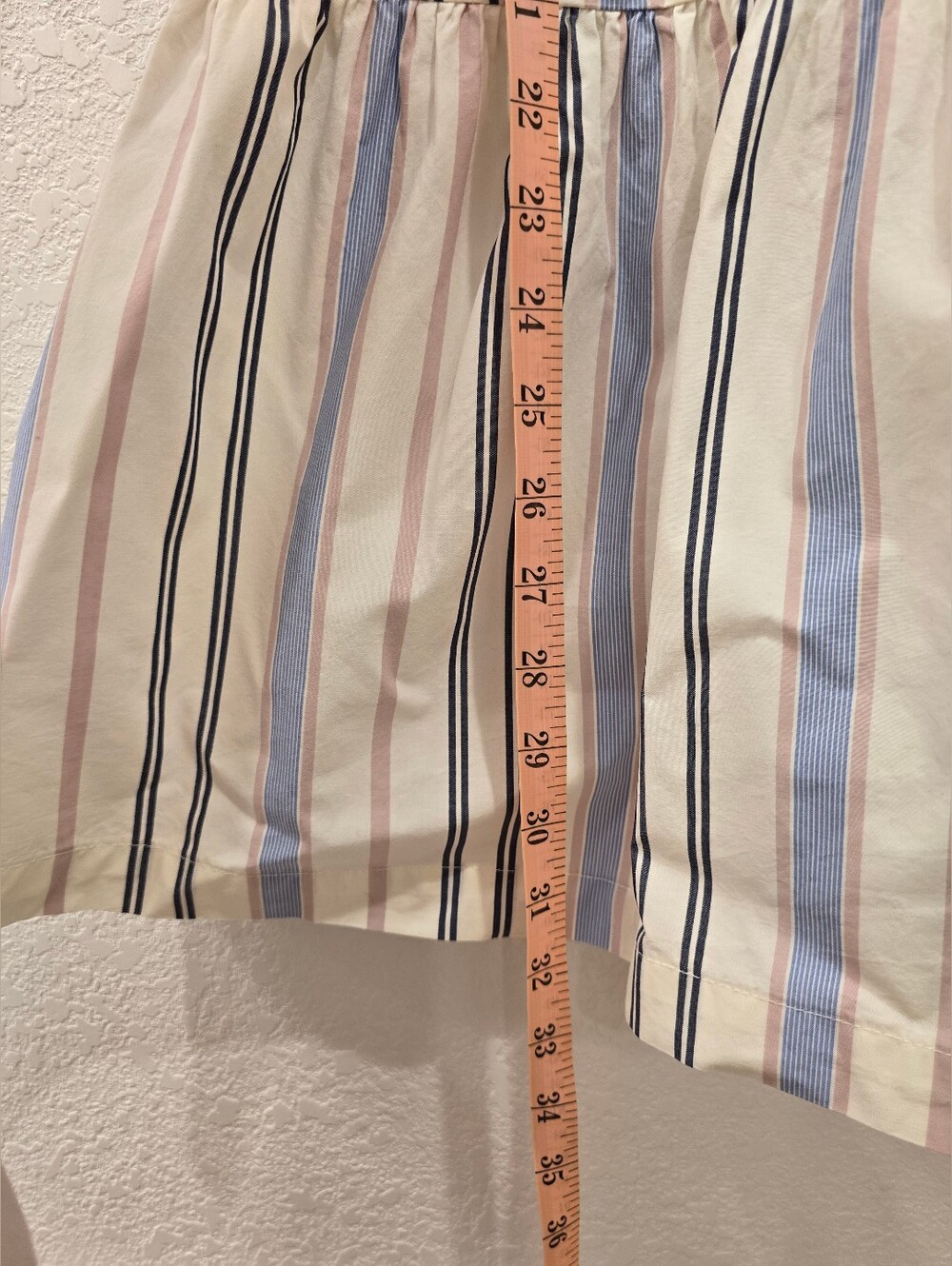 striped Cotton A New Day maxi skirt tiered Ruffle Hem M - Picture 7 of 7